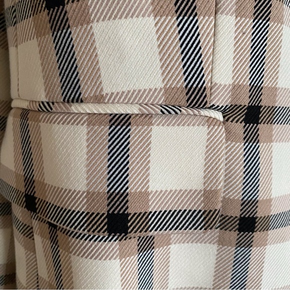 H&M Double Breasted Blazer Woman Large Plaid Boxy Oversized Lined Preppy Office - Picture 6 of 15